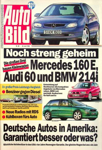Deckblatt Auto Bild (26/1992)